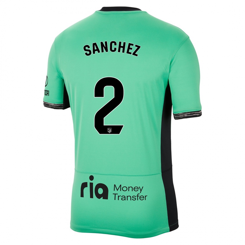 Hombre Camiseta Ricard Sanchez #2 Primavera Verde Equipación Tercera 2023/24 La Camisa Argentina