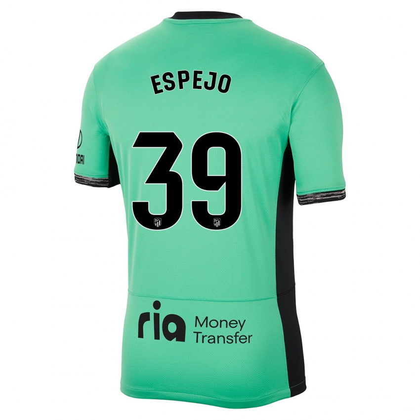 Hombre Camiseta Diego Espejo #39 Primavera Verde Equipación Tercera 2023/24 La Camisa Argentina