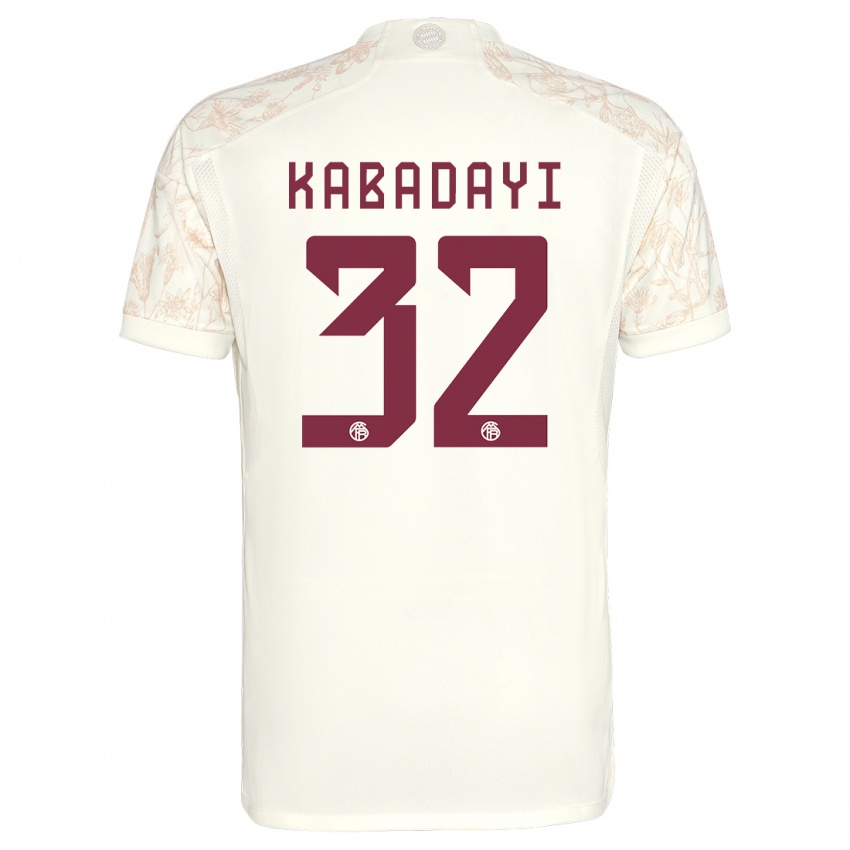 Hombre Camiseta Yusuf Kabadayi #32 Blanquecino Equipación Tercera 2023/24 La Camisa Argentina