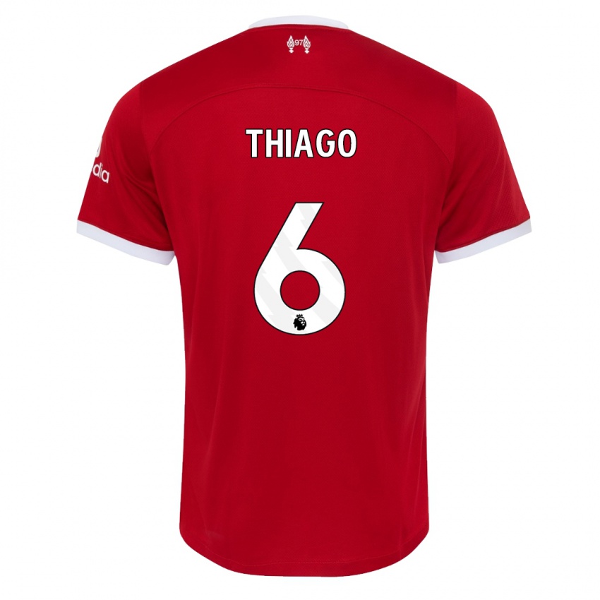 Mujer Camiseta Thiago #6 Rojo 1ª Equipación 2023/24 La Camisa Argentina