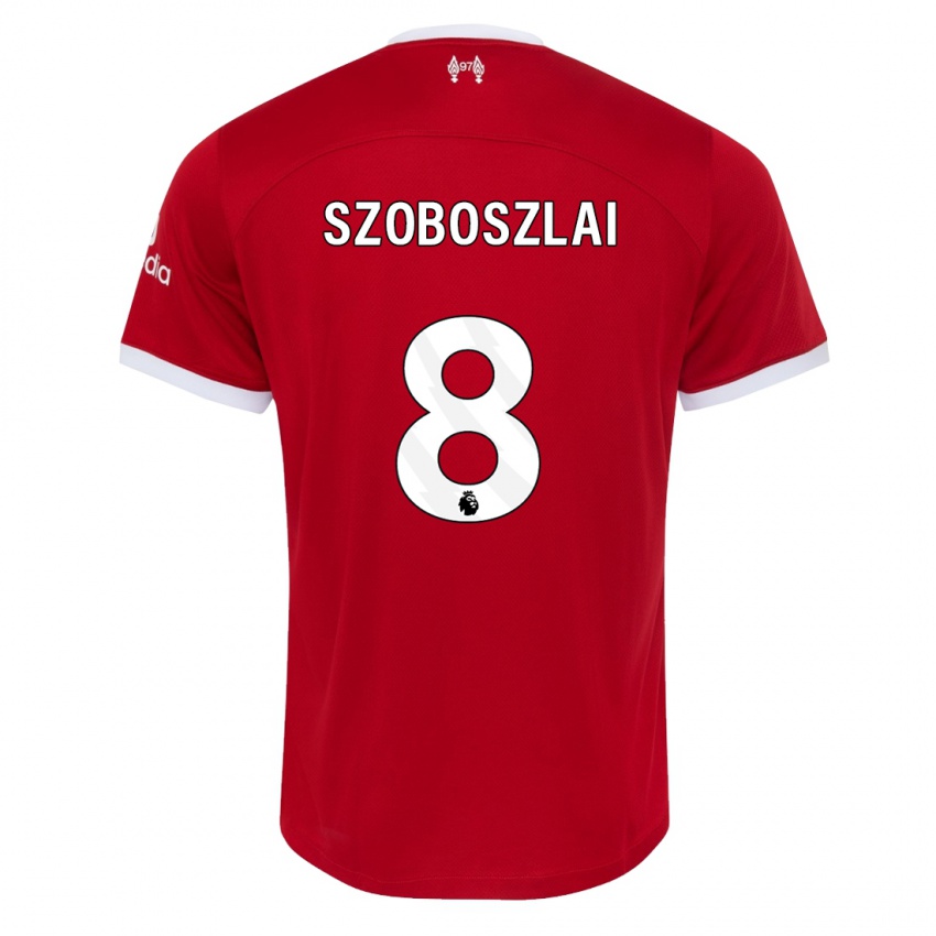 Mujer Camiseta Dominik Szoboszlai #8 Rojo 1ª Equipación 2023/24 La Camisa Argentina