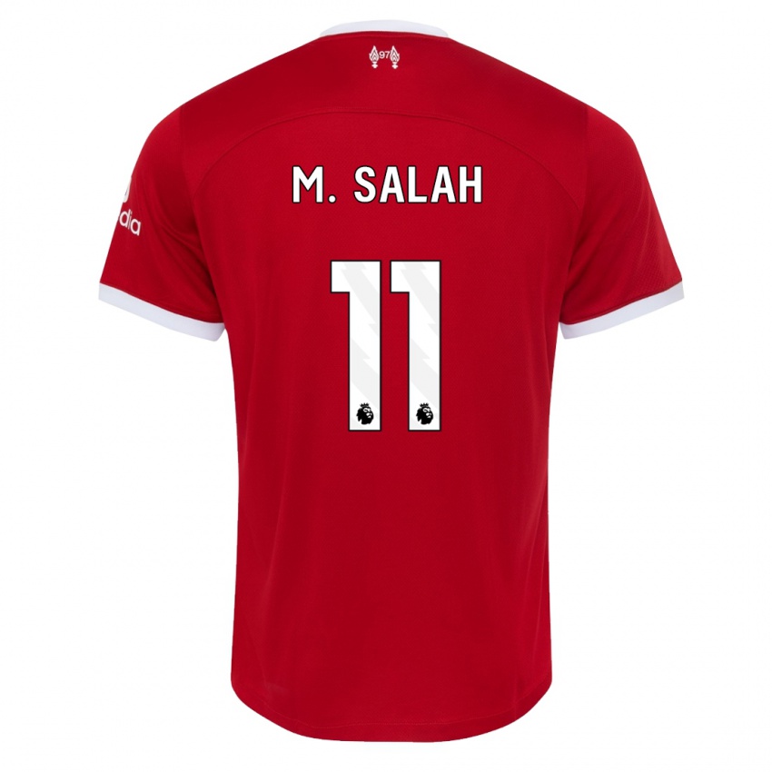 Mujer Camiseta Mohamed Salah #11 Rojo 1ª Equipación 2023/24 La Camisa Argentina