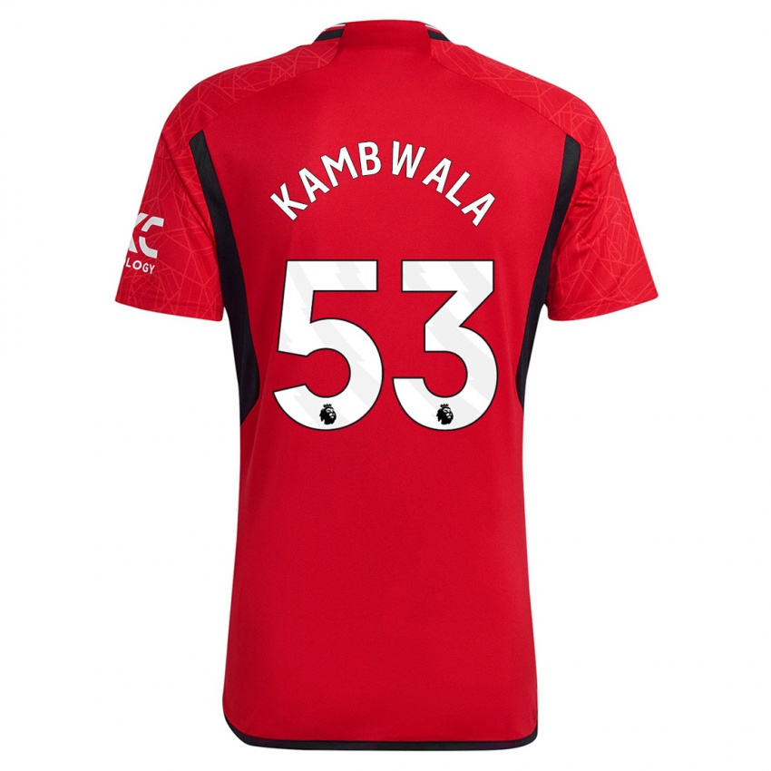 Mujer Camiseta Willy Kambwala #53 Rojo 1ª Equipación 2023/24 La Camisa Argentina