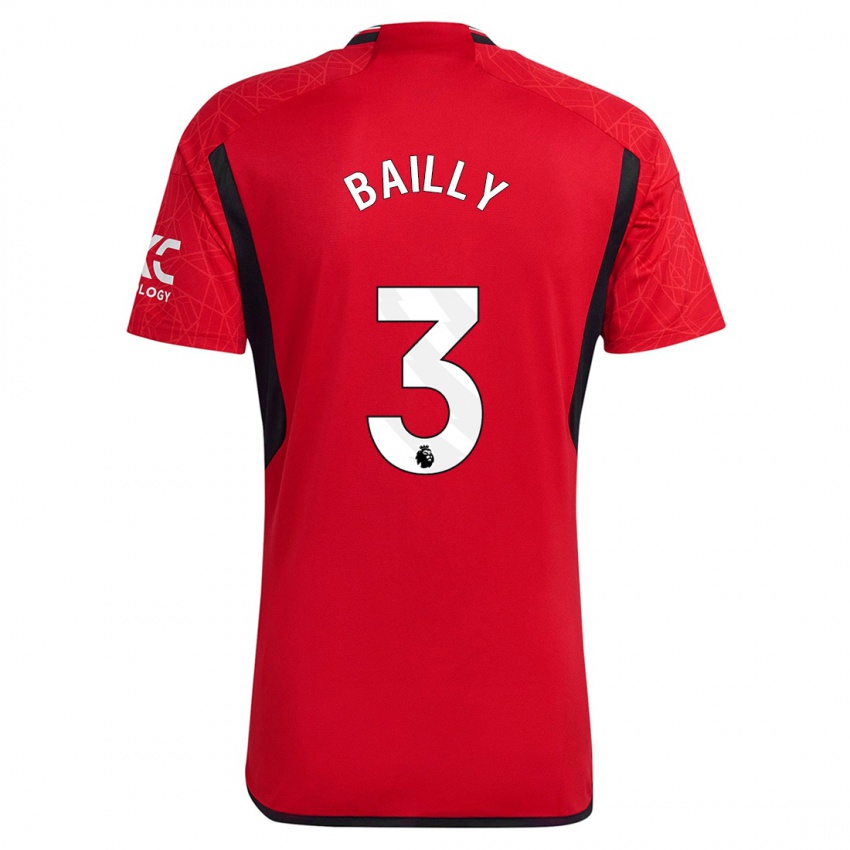 Mujer Camiseta Eric Bailly #3 Rojo 1ª Equipación 2023/24 La Camisa Argentina