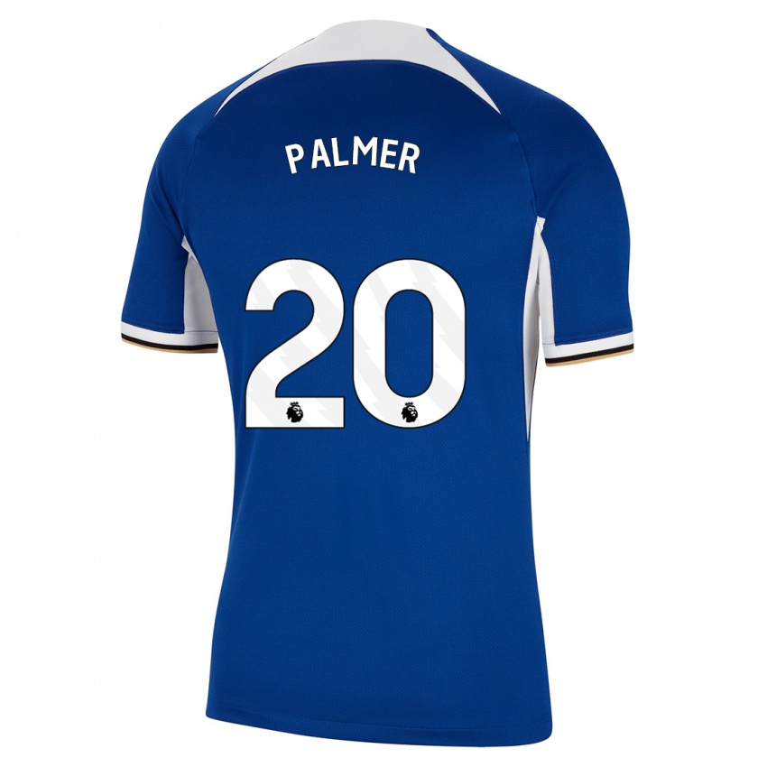 Mujer Camiseta Cole Palmer #20 Azul 1ª Equipación 2023/24 La Camisa Argentina