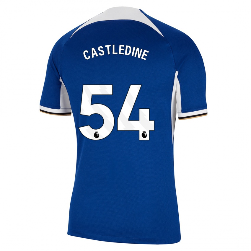 Mujer Camiseta Leo Castledine #54 Azul 1ª Equipación 2023/24 La Camisa Argentina