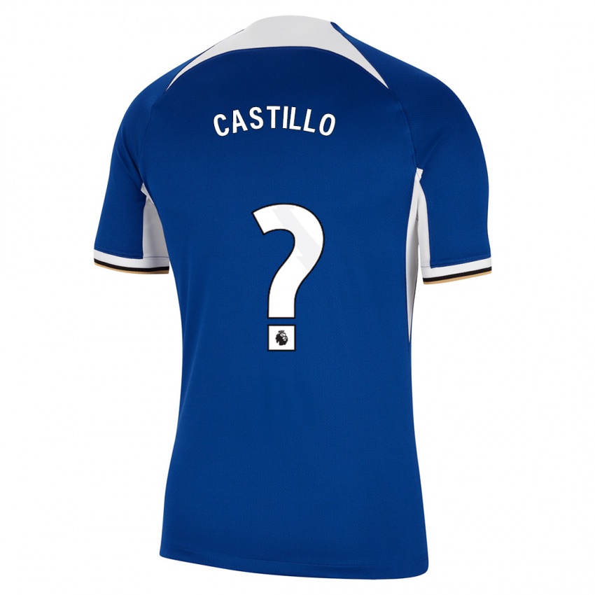 Mujer Camiseta Juan Castillo #0 Azul 1ª Equipación 2023/24 La Camisa Argentina