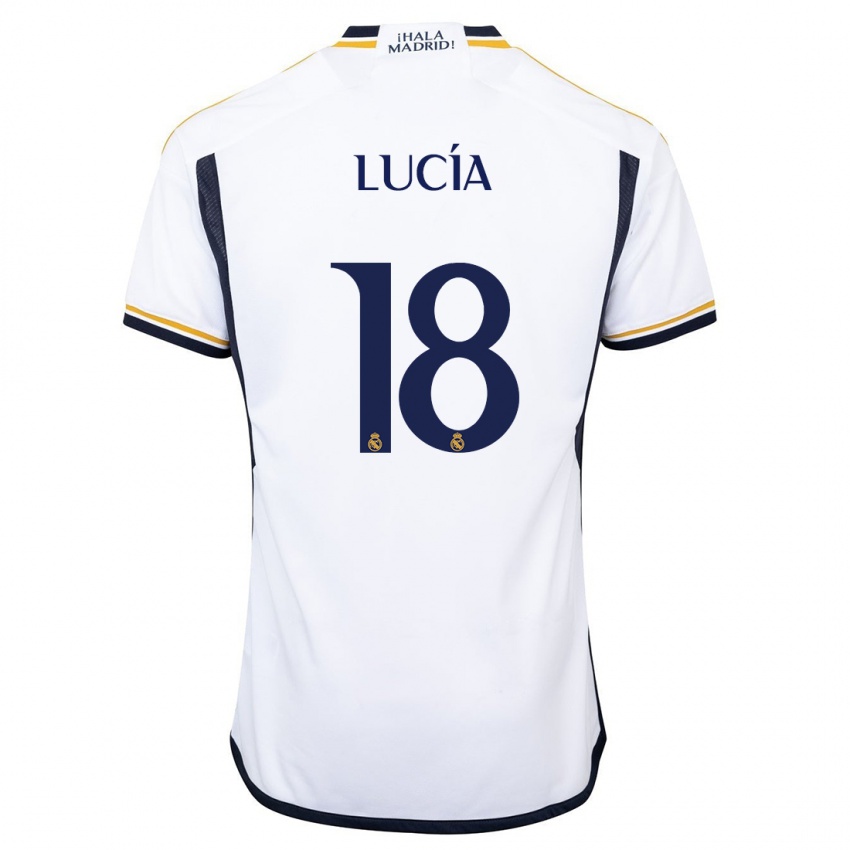 Mujer Camiseta Lucia Rodriguez #18 Blanco 1ª Equipación 2023/24 La Camisa Argentina