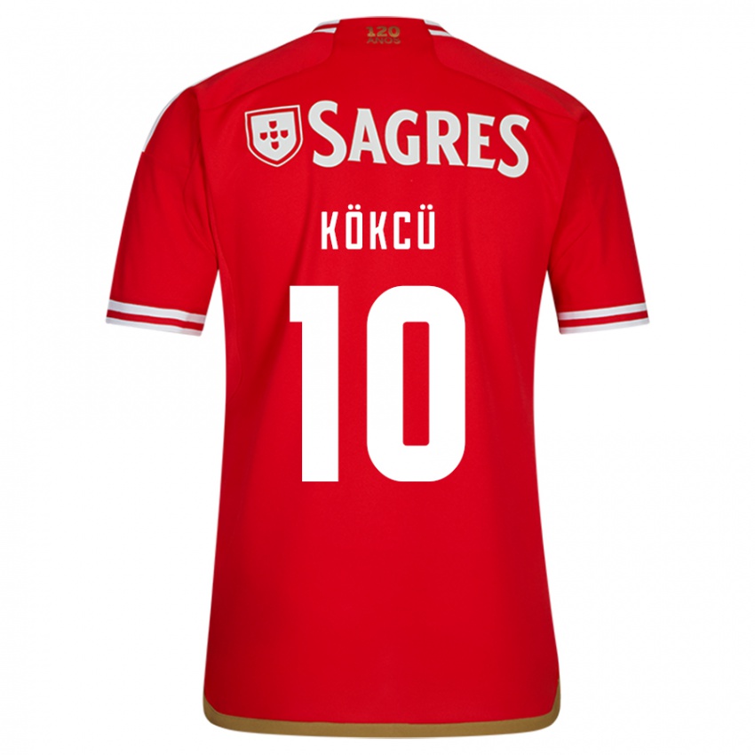 Mujer Camiseta Orkun Kokcu #10 Rojo 1ª Equipación 2023/24 La Camisa Argentina