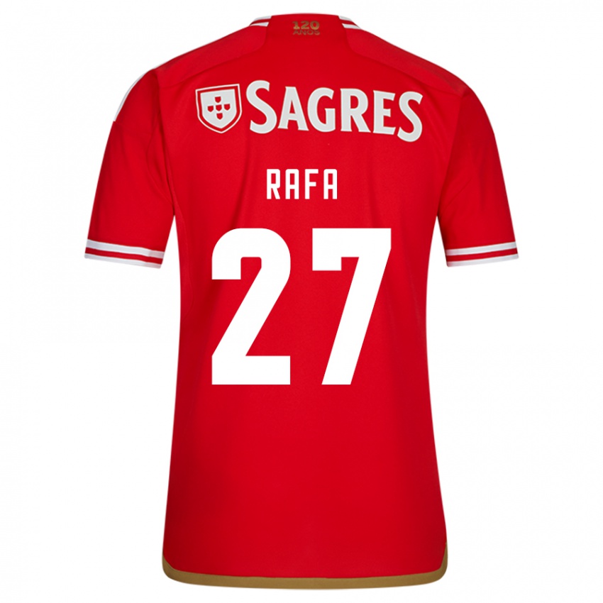 Mujer Camiseta Rafa Silva #27 Rojo 1ª Equipación 2023/24 La Camisa Argentina