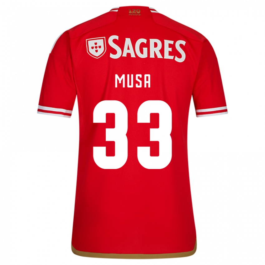 Mujer Camiseta Petar Musa #33 Rojo 1ª Equipación 2023/24 La Camisa Argentina