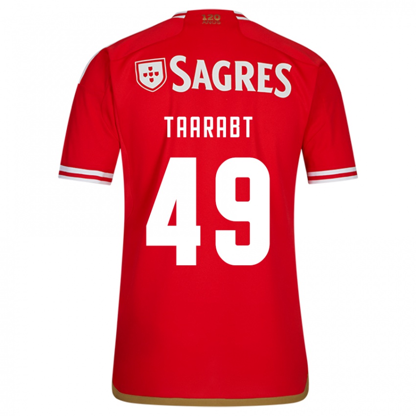 Mujer Camiseta Adel Taarabt #49 Rojo 1ª Equipación 2023/24 La Camisa Argentina