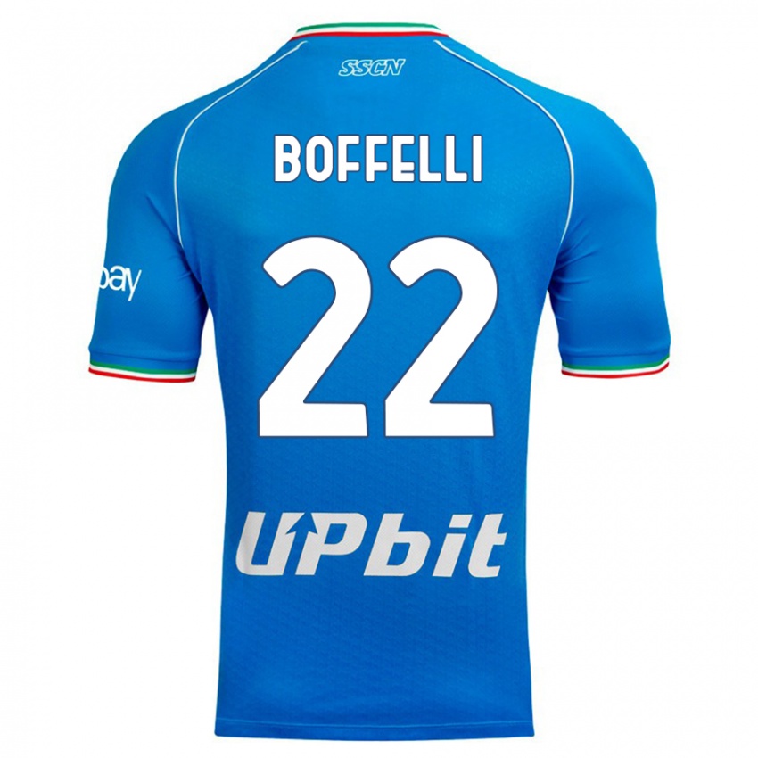 Mujer Camiseta Valerio Boffelli #22 Cielo Azul 1ª Equipación 2023/24 La Camisa Argentina