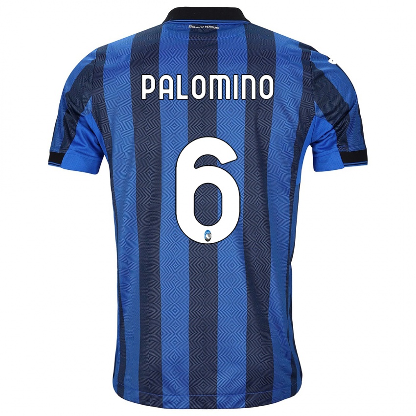 Mujer Camiseta Jose Luis Palomino #6 Azul Negro 1ª Equipación 2023/24 La Camisa Argentina