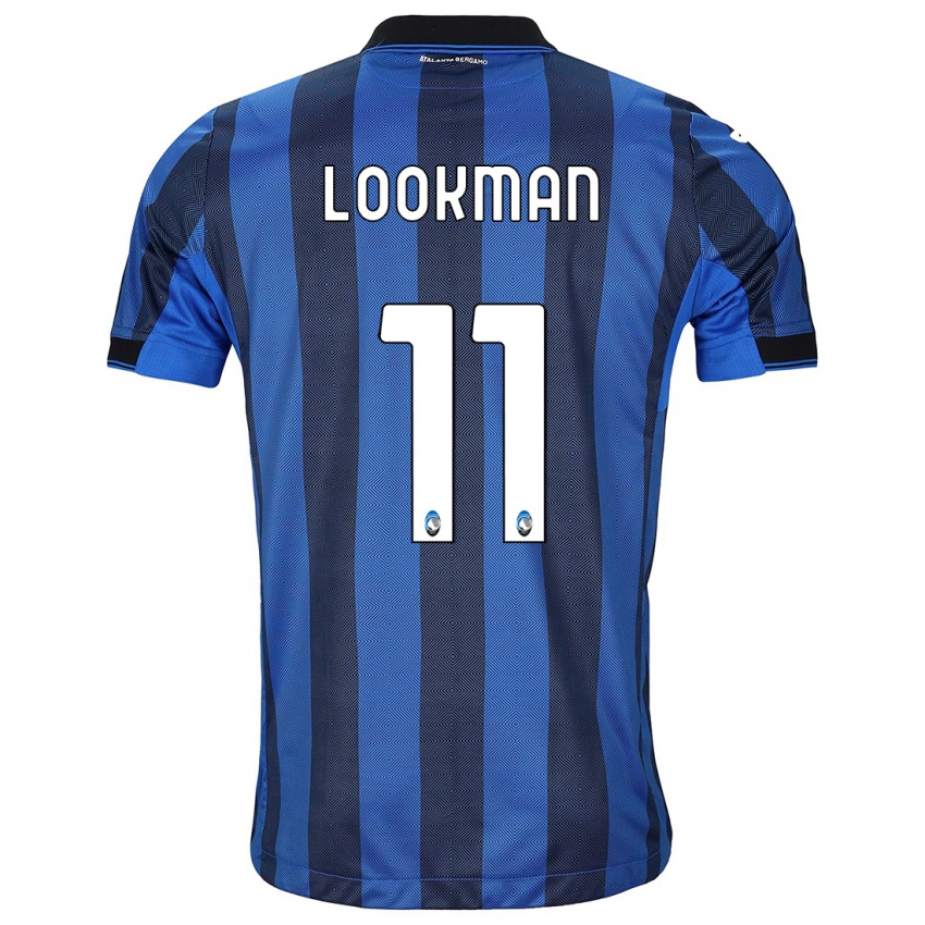 Mujer Camiseta Ademola Lookman #11 Azul Negro 1ª Equipación 2023/24 La Camisa Argentina