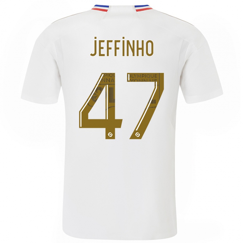 Mujer Camiseta Jeffinho #47 Blanco 1ª Equipación 2023/24 La Camisa Argentina