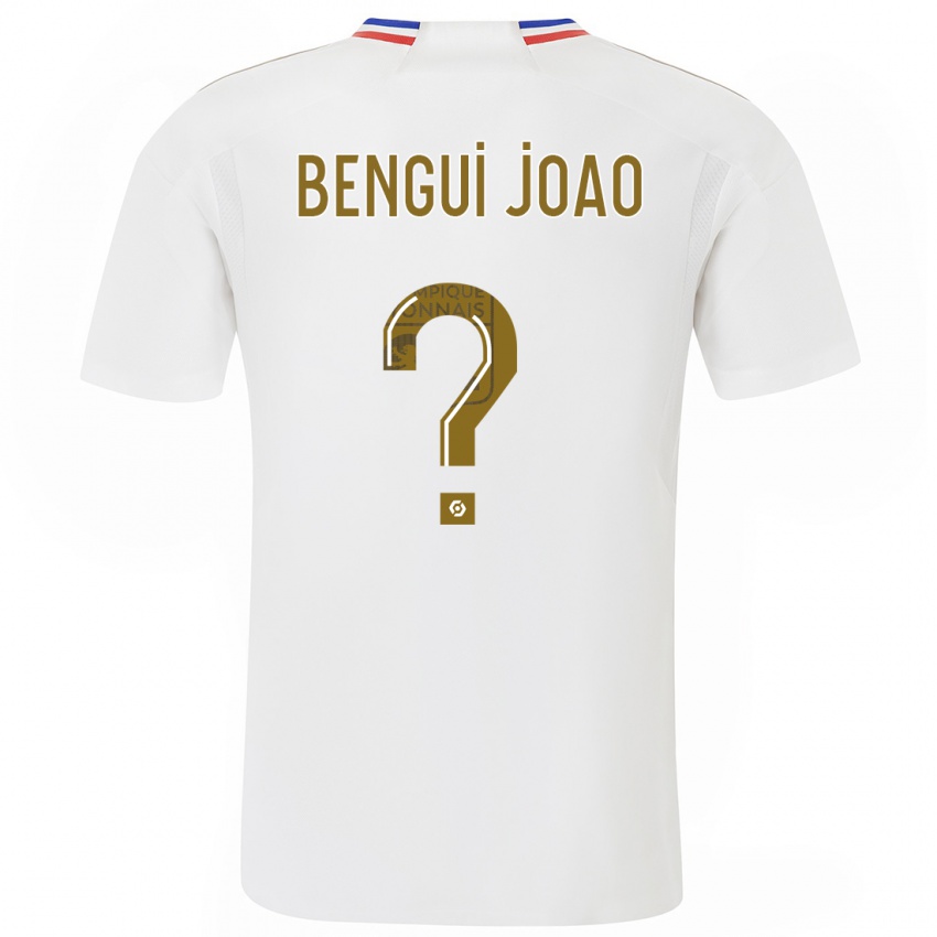 Mujer Camiseta Justin Bengui Joao #0 Blanco 1ª Equipación 2023/24 La Camisa Argentina