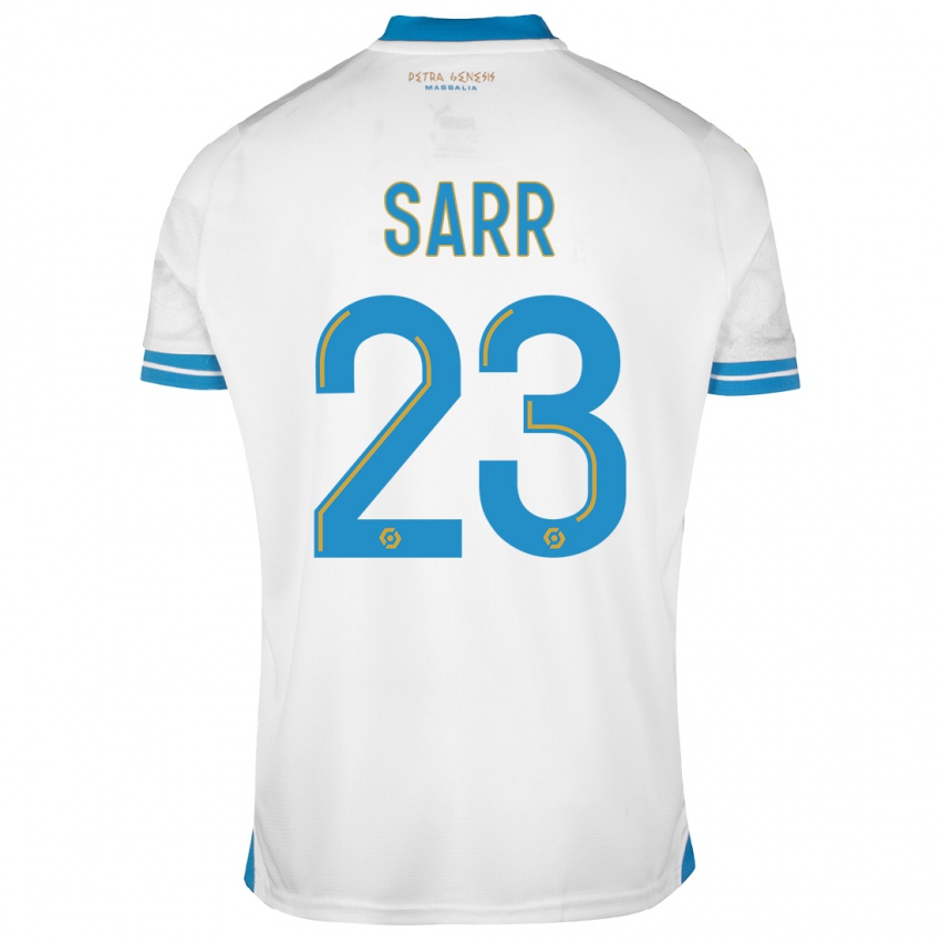 Mujer Camiseta Ismaila Sarr #23 Blanco 1ª Equipación 2023/24 La Camisa Argentina