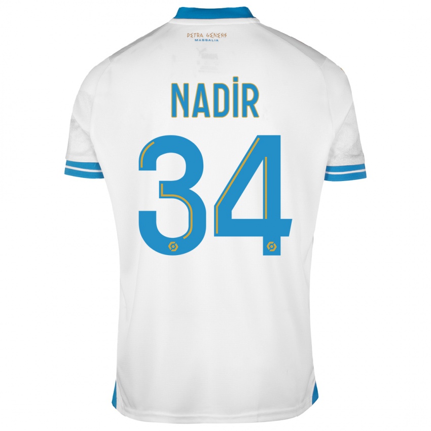 Mujer Camiseta Bilal Nadir #34 Blanco 1ª Equipación 2023/24 La Camisa Argentina