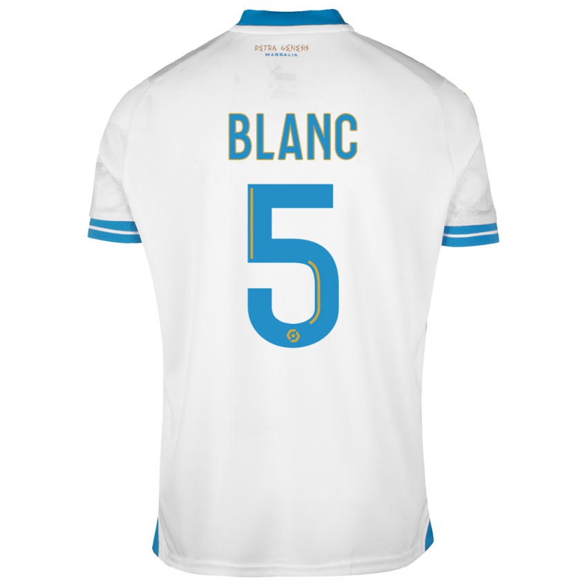 Mujer Camiseta Amandine Blanc #5 Blanco 1ª Equipación 2023/24 La Camisa Argentina