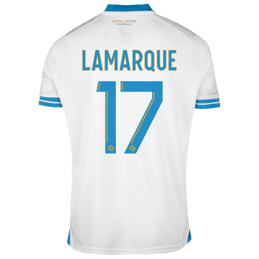 Mujer Camiseta Alais Lamarque #17 Blanco 1ª Equipación 2023/24 La Camisa Argentina