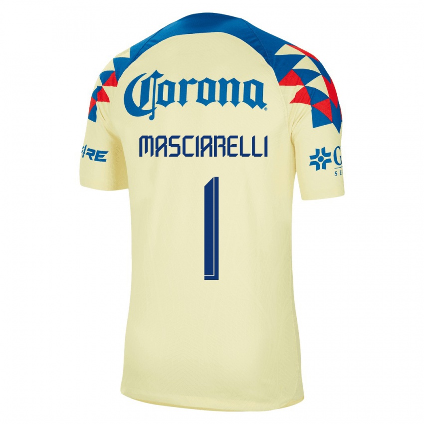Mujer Camiseta Renata Masciarelli #1 Amarillo 1ª Equipación 2023/24 La Camisa Argentina