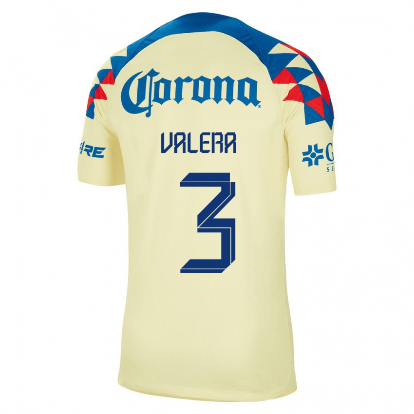 Mujer Camiseta Selene Valera #3 Amarillo 1ª Equipación 2023/24 La Camisa Argentina