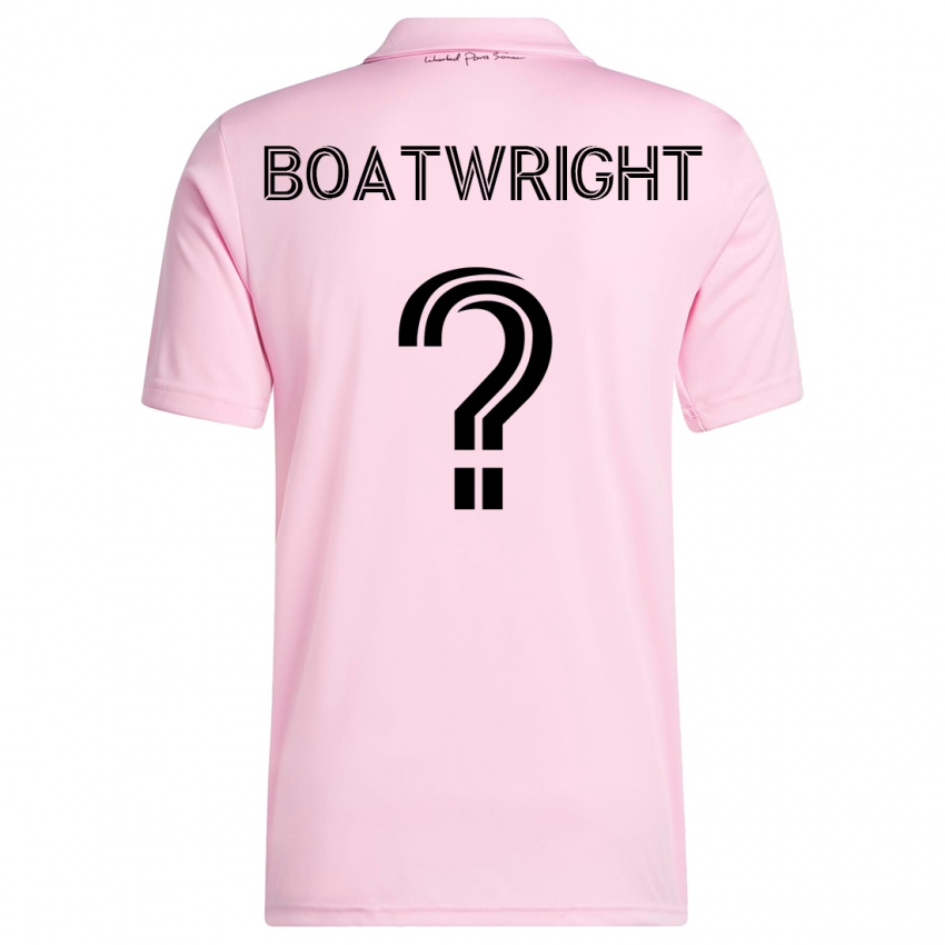 Mujer Camiseta Israel Boatwright #0 Rosa 1ª Equipación 2023/24 La Camisa Argentina