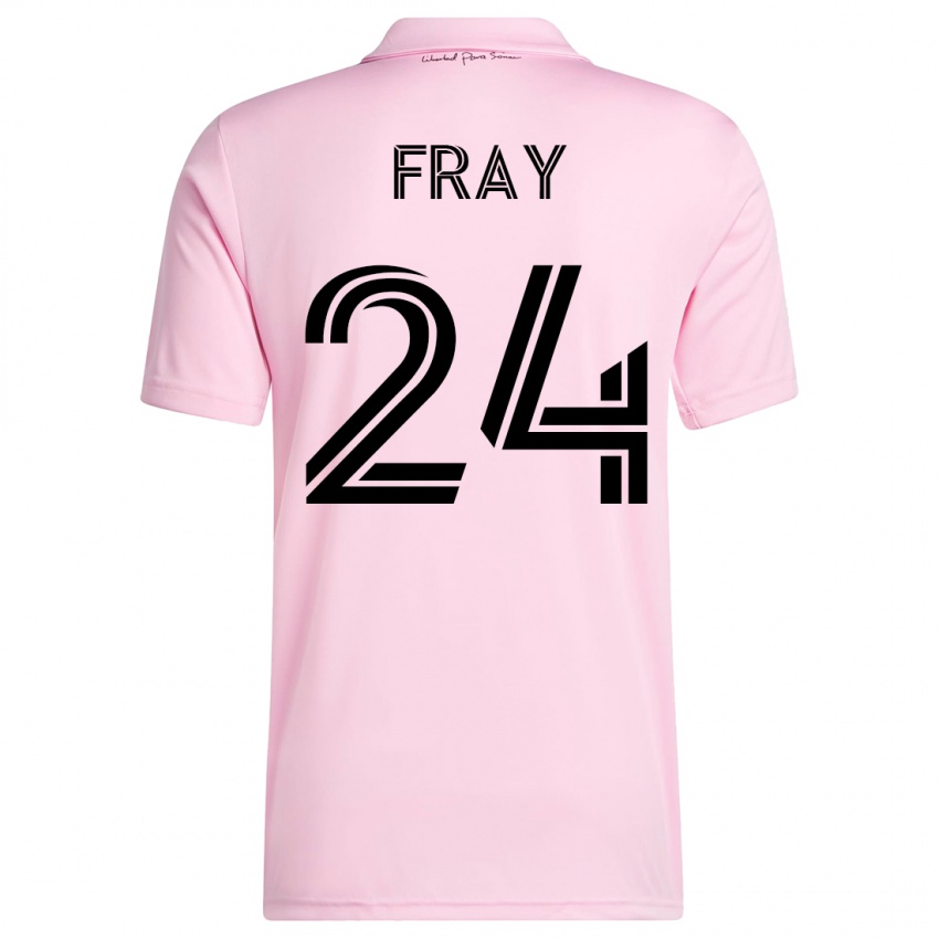 Mujer Camiseta Ian Fray #24 Rosa 1ª Equipación 2023/24 La Camisa Argentina
