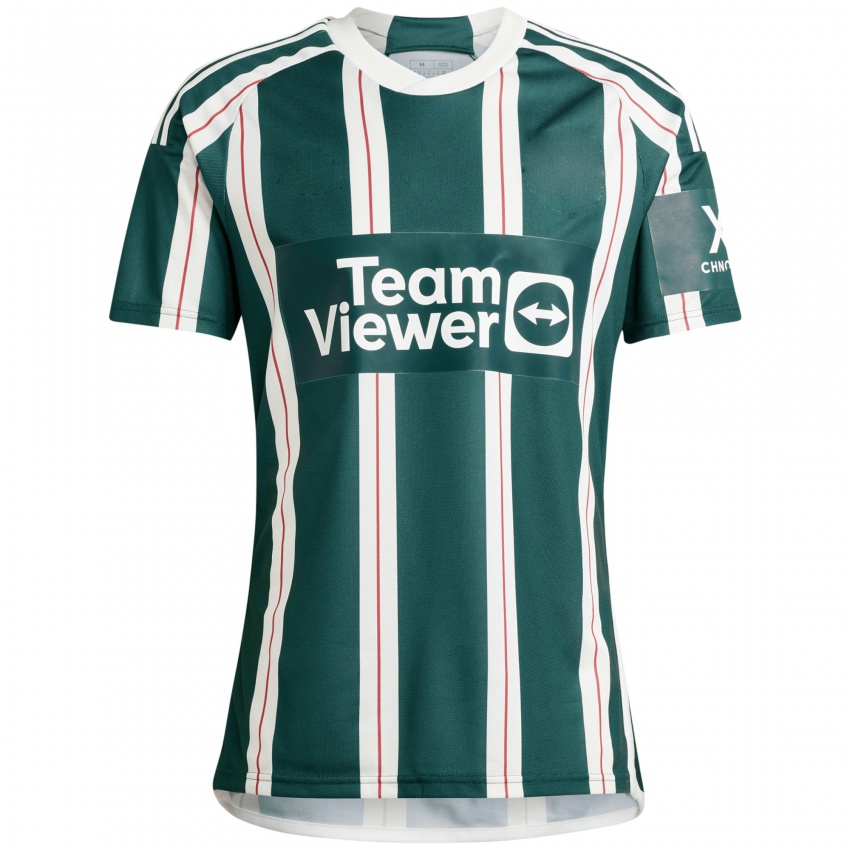 Mujer Camiseta Alejandro Garnacho #17 Verde Oscuro 2ª Equipación 2023/24 La Camisa Argentina