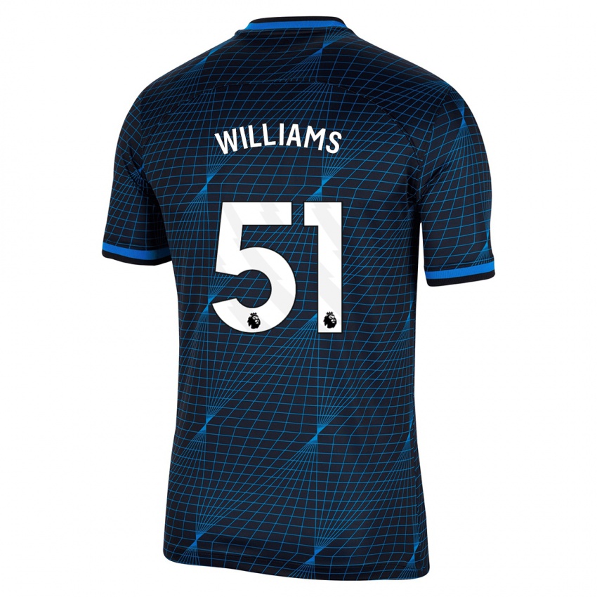 Mujer Camiseta Dylan Williams #51 Azul Oscuro 2ª Equipación 2023/24 La Camisa Argentina