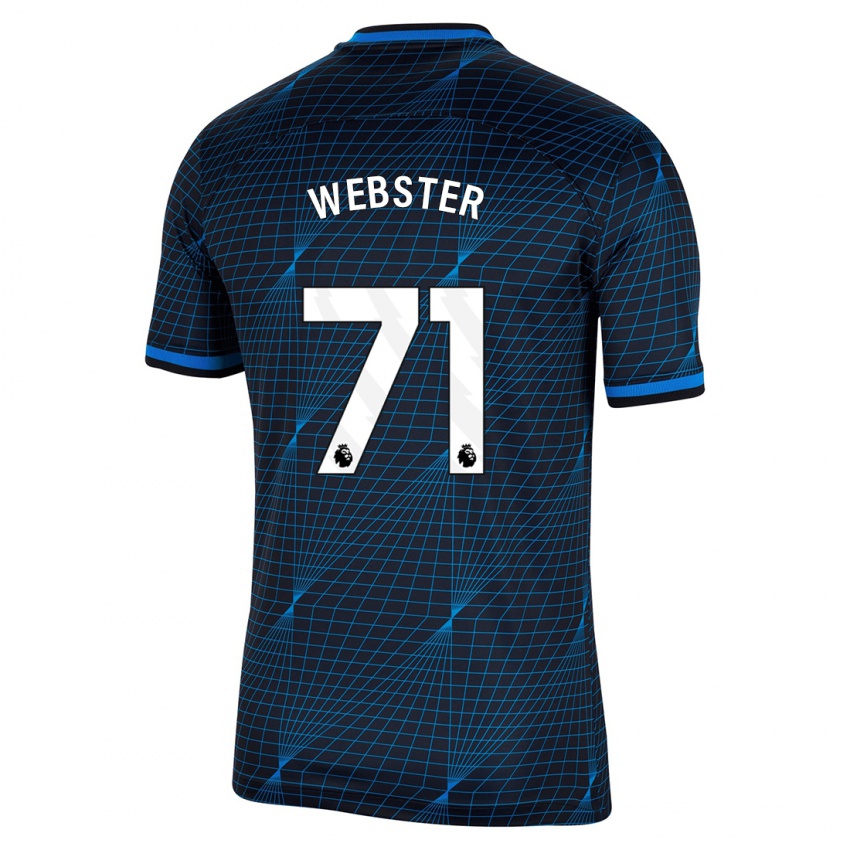 Mujer Camiseta Charlie Webster #71 Azul Oscuro 2ª Equipación 2023/24 La Camisa Argentina