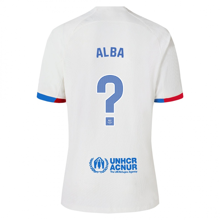 Mujer Camiseta Txus Alba #0 Blanco 2ª Equipación 2023/24 La Camisa Argentina