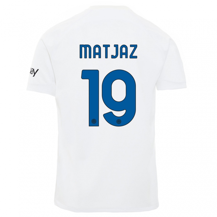 Mujer Camiseta Samo Matjaz #19 Blanco 2ª Equipación 2023/24 La Camisa Argentina