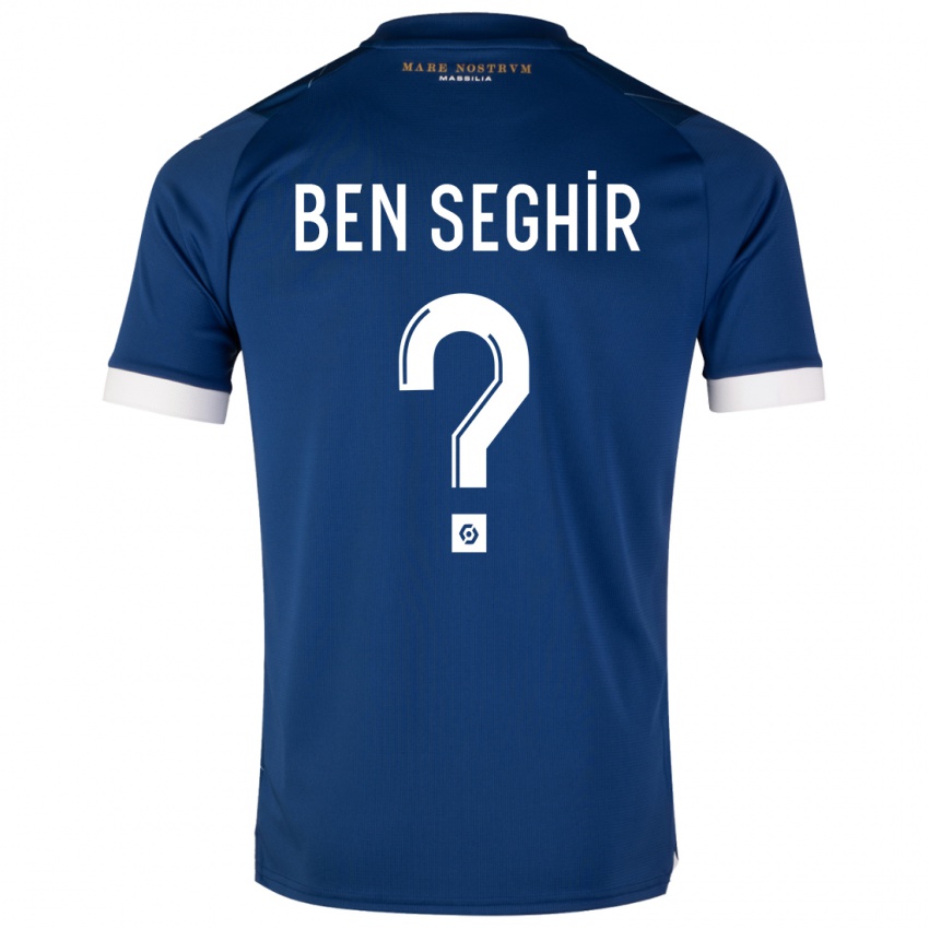 Mujer Camiseta Salim Ben Seghir #0 Azul Oscuro 2ª Equipación 2023/24 La Camisa Argentina