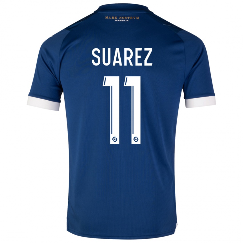 Mujer Camiseta Luis Suarez #11 Azul Oscuro 2ª Equipación 2023/24 La Camisa Argentina