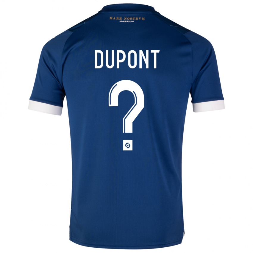 Mujer Camiseta Hugo Dupont #0 Azul Oscuro 2ª Equipación 2023/24 La Camisa Argentina