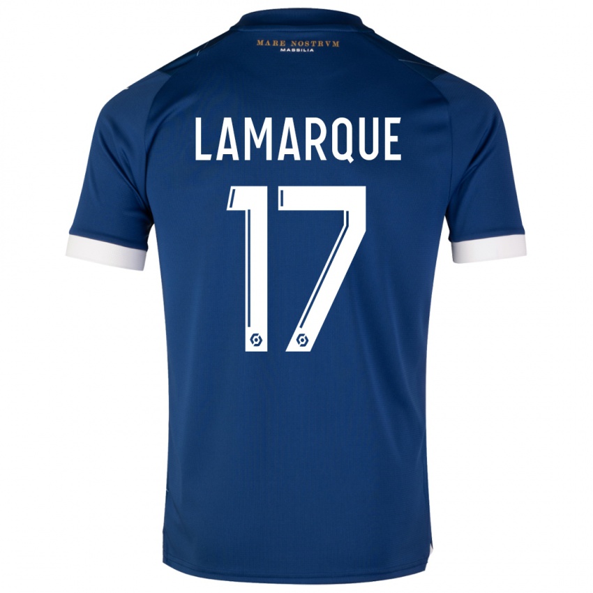 Mujer Camiseta Alais Lamarque #17 Azul Oscuro 2ª Equipación 2023/24 La Camisa Argentina