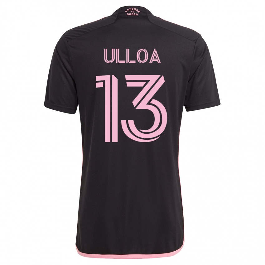 Mujer Camiseta Víctor Ulloa #13 Negro 2ª Equipación 2023/24 La Camisa Argentina