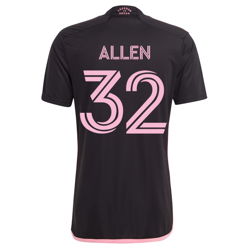 Mujer Camiseta Noah Allen #32 Negro 2ª Equipación 2023/24 La Camisa Argentina