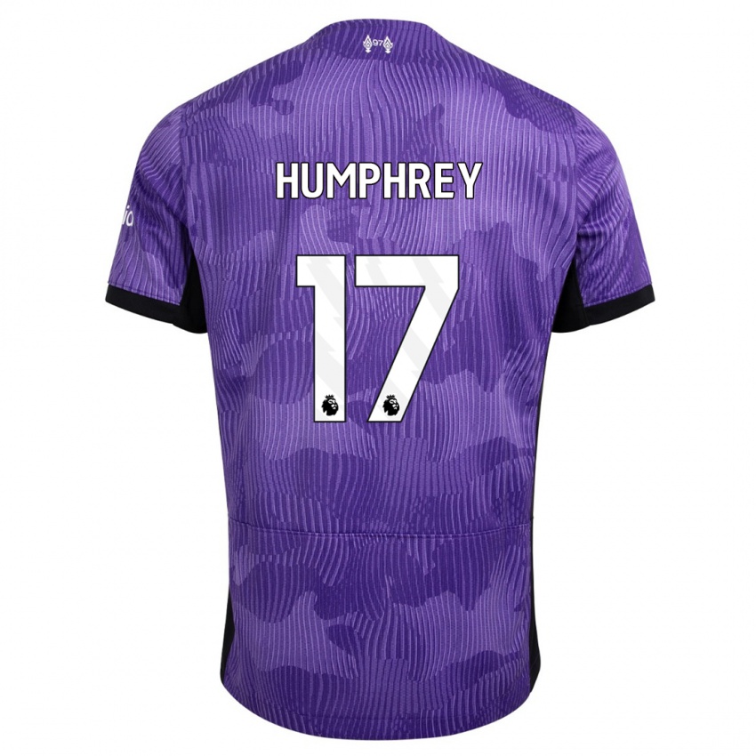 Mujer Camiseta Carla Humphrey #17 Púrpura Equipación Tercera 2023/24 La Camisa Argentina