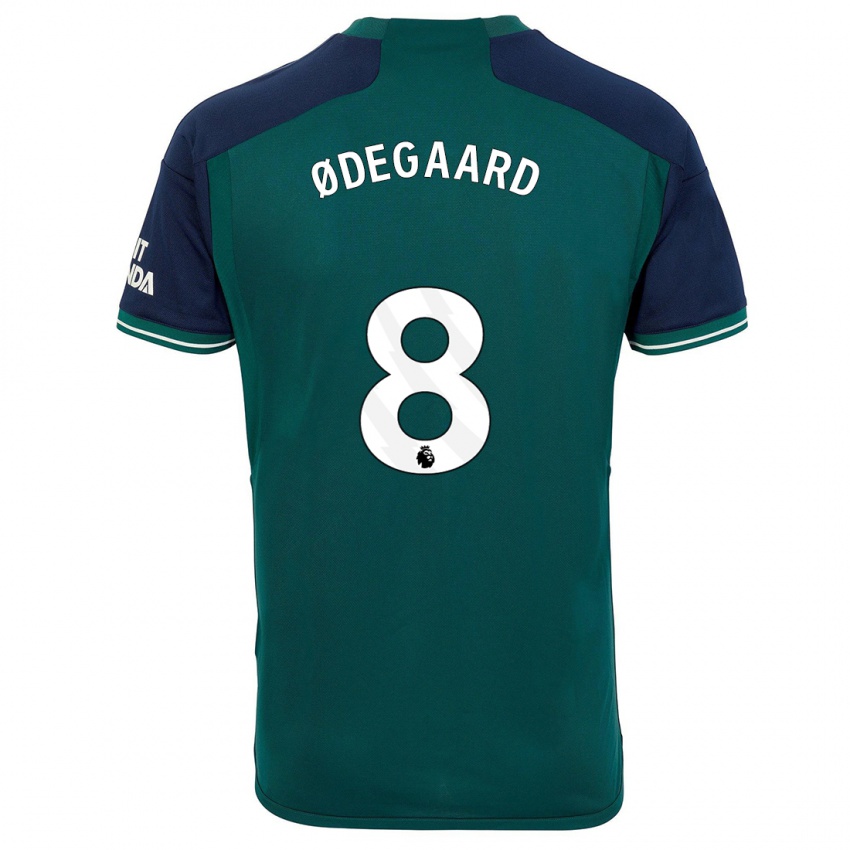 Mujer Camiseta Martin Odegaard #8 Verde Equipación Tercera 2023/24 La Camisa Argentina