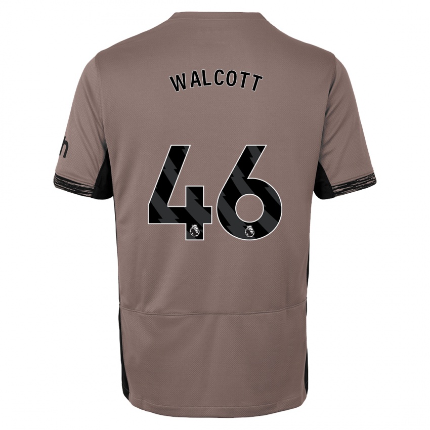 Mujer Camiseta Malachi Fagan Walcott #46 Beige Obscuro Equipación Tercera 2023/24 La Camisa Argentina