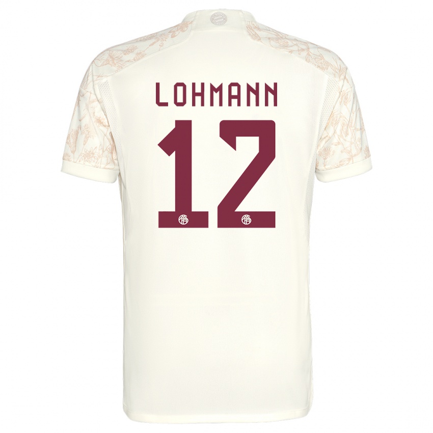 Mujer Camiseta Sydney Lohmann #12 Blanquecino Equipación Tercera 2023/24 La Camisa Argentina