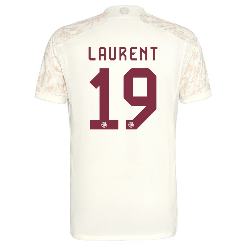 Mujer Camiseta Emelyne Laurent #19 Blanquecino Equipación Tercera 2023/24 La Camisa Argentina
