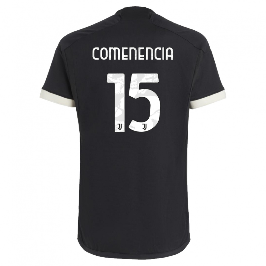Mujer Camiseta Livano Comenencia #15 Negro Equipación Tercera 2023/24 La Camisa Argentina