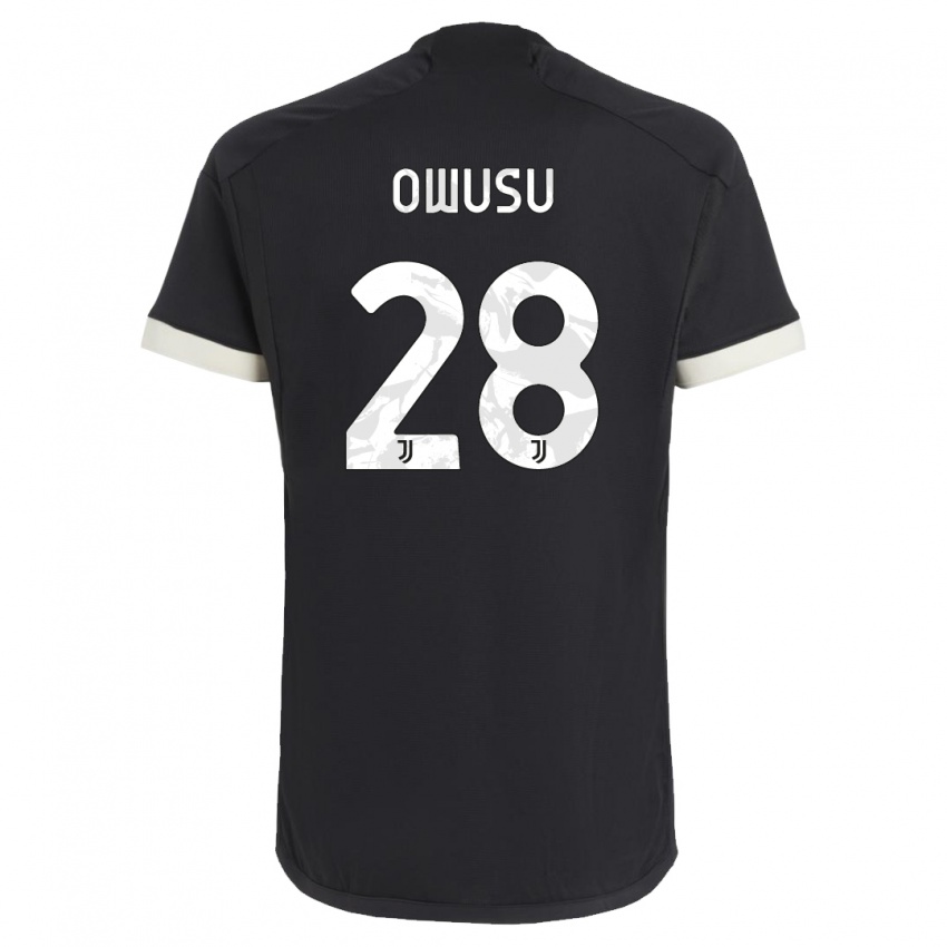 Mujer Camiseta Augusto Owusu #28 Negro Equipación Tercera 2023/24 La Camisa Argentina