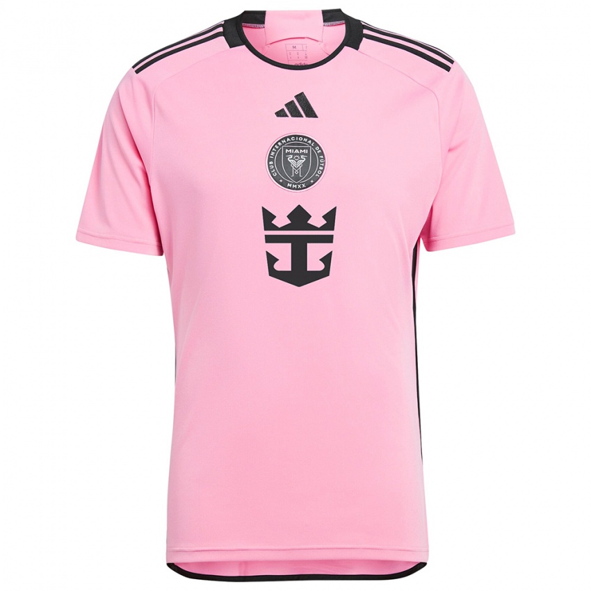 Niño Camiseta Daniel Pinter #0 Rosa 1ª Equipación 2024/25 La Camisa Argentina