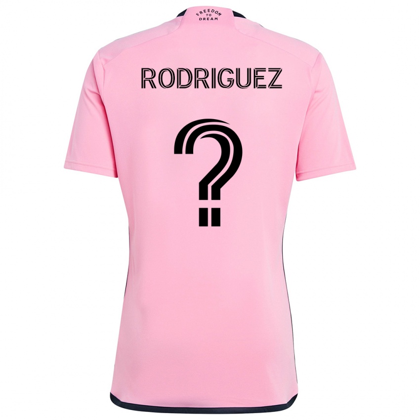 Niño Camiseta Emerson Rodríguez #0 Rosa 1ª Equipación 2024/25 La Camisa Argentina