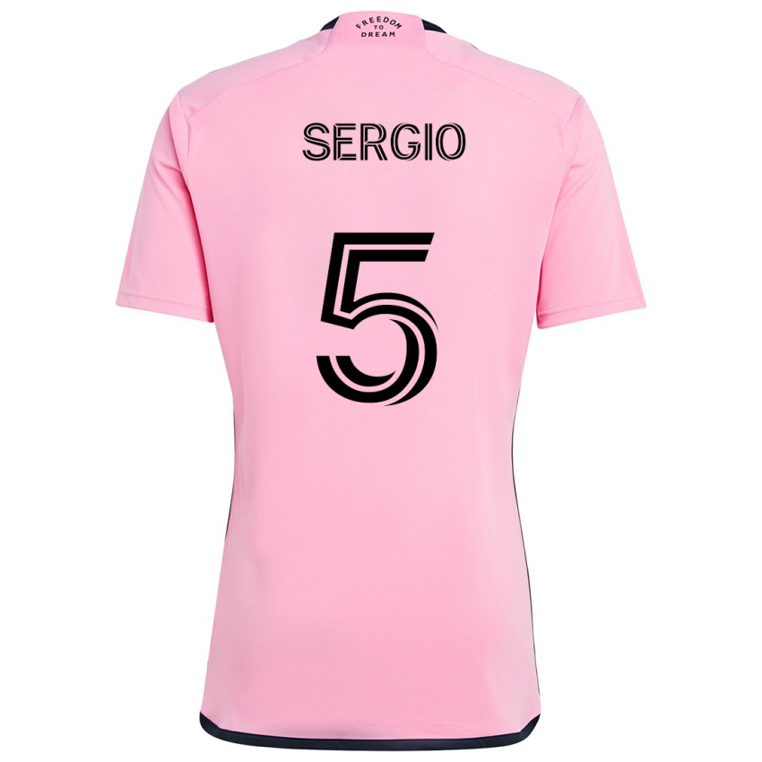 Niño Camiseta Sergio Busquets #5 Rosa 1ª Equipación 2024/25 La Camisa Argentina